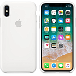 Чехол Silicone Case для Apple iPhone X White AAA