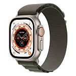 Смарт-часы Apple Watch Ultra 49mm Titanium Case with Green Alpine Loop Medium (MQEW3/MQFN3)
