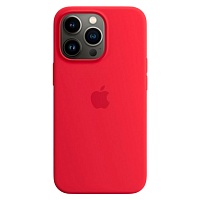 Чехол Silicone Case с MagSafe для Apple iPhone 13 Pro (6.1) Red ААА