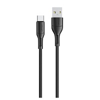 Кабель Usams U68 USB-A to USB-C 2A 1m Black