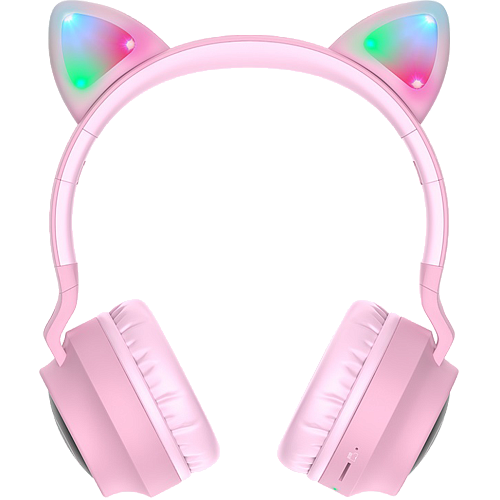 Навушники Hoco W27 Cat Ear Stereo Bluetooth Headphones Pink (718464) - придбати в Дніпрі, Україні: ціна, характеристики | інтернет-магазин TOUCH