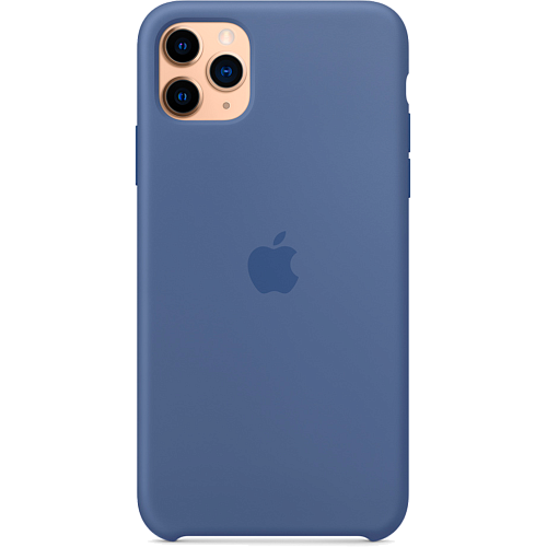 Чехол Silicone Case для Apple iPhone 11 Pro Max (Linen Blue) ААА