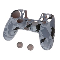 Чехол на геймпад Silicone Case для Sony DualShock 4 Grey Camouflage Чехол на геймпад Silicone Case для Sony DualShock 4 Grey Camouflage