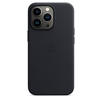 Чехол Leather Case с MagSafe для Apple iPhone 13 Pro (6.1) (Midnight) ААА