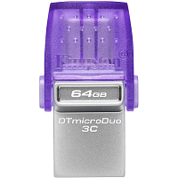 USB флеш-накопичувач Kingston DataTraveler microDuo 3C 64GB USB-A + USB-C 3.2 Gen 1 (DTDUO3CG3/64GB) - придбати в Дніпрі, Україні: ціна, характеристики | інтернет-магазин TOUCH