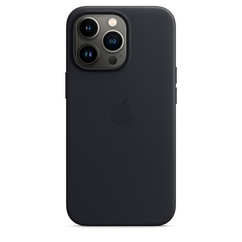 Чехол Leather Case с MagSafe для Apple iPhone 13 Pro (6.1) (Midnight) ААА