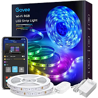 Светодиодная лента Govee Wi-Fi RGB LED Strip Light (2х5м) Светодиодная лента Govee Wi-Fi RGB LED Strip Light (2х5м)
