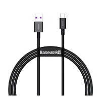 Кабель Baseus Superior Series Fast Charging USB to USB-C 66W 1m (CATYS-01) Black