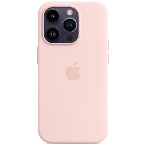 Чехол Silicone Case with MagSafe для Apple iPhone 14 Pro Chalk Pink AAA