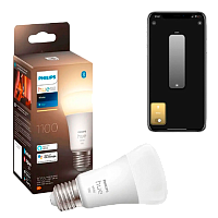 Умная лампочка Philips Hue E27 White 1100лм 75Вт 9.5W ZigBee, Bluetooth, Apple HomeKit 2 шт. Умная лампочка Philips Hue E27 White 1100лм 75Вт 9.5W ZigBee, Bluetooth, Apple HomeKit 2 шт.