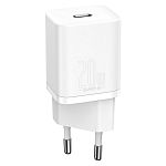 Мережевий зарядний пристрій Baseus Super Silicone PD Charger 20W (CCSUP-B02) White