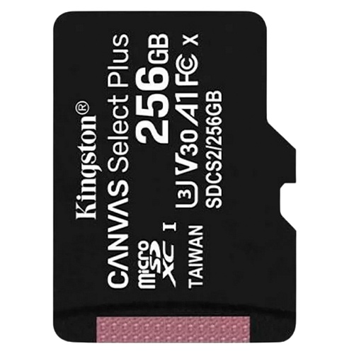 Карта памяти Kingston 256GB microSDXC Canvas Select Plus 100R A1 C10 (SDCS2/256GBSP) без SD-адаптера