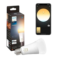 Розумна лампочка Philips Hue E27 White Ambiance 1600лм 100Вт 13W ZigBee, Bluetooth, Apple HomeKit - придбати в Дніпрі, Україні: ціна, характеристики | інтернет-магазин TOUCH