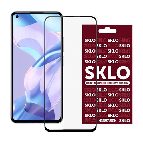 Захисне скло SKLO Xiaomi Mi 11 Lite / Mi 11 Lite 5G 3D Full Glue Tempered Glass (Black) - придбати в Дніпрі, Україні: ціна, характеристики | інтернет-магазин TOUCH