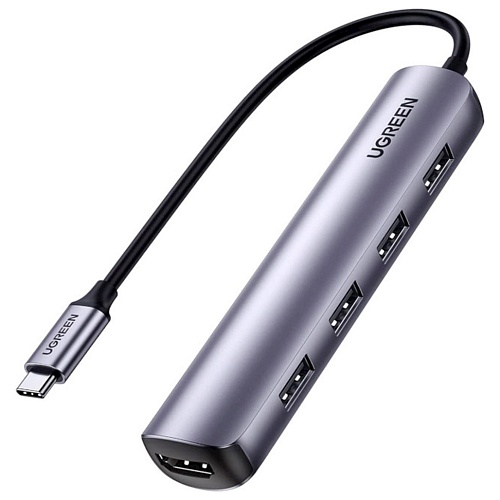 USB-хаб Ugreen 5 в 1 USB-C / 4xUSB 3.0 / 1x4K HDMI (20197) - придбати в Дніпрі, Україні: ціна, характеристики | інтернет-магазин TOUCH
