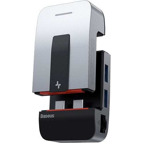 USB-хаб Baseus Armor Age Type-C Bracket Multifunctional Hub Adapter Space Gray (CAHUB-AJ0G) - придбати в Дніпрі, Україні: ціна, характеристики | інтернет-магазин TOUCH