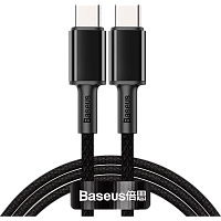 Кабель Baseus High Density Braided Fast Charging Data Cable USB-C to USB-C 100W 1м Black (CATGD-A01)
