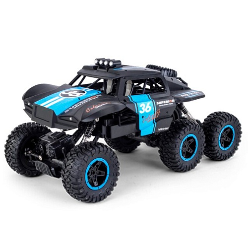 Внедорожник JJRC Q101 1:12 Off-Road Vehicle 6WD (Black/Blue)