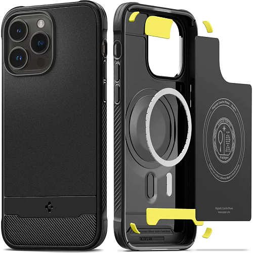 Чохол Spigen Rugged Armor with MagSafe для iPhone 14 Pro Max Matte Black (ACS04812) - придбати в Дніпрі, Україні: ціна, характеристики | інтернет-магазин TOUCH