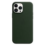 Чехол Leather Case с MagSafe для Apple iPhone 13 Pro Max (6.7) (Sequoia Green) ААА