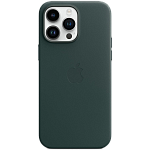 Чехол Leather Case with MagSafe для Apple iPhone 14 Pro Max Forest Green AAA