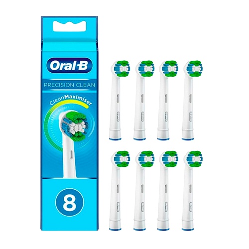 Насадка для зубної щітки Oral-B EB20-8 Precision Clean 8 шт - придбати в Дніпрі, Україні: ціна, характеристики | інтернет-магазин TOUCH