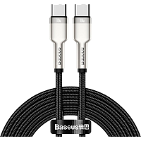 Кабель Baseus Cafule Metal USB-C to USB-C 100W 2m Black (CATJK-D01)