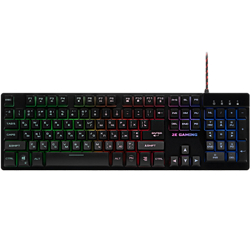 Клавиатура 2E Gaming KG280 LED USB Black Ukr (2E-KG280UB)