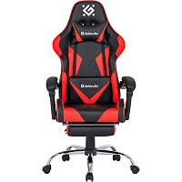 Геймерское кресло Defender Pilot Black/Red (64354) Геймерское кресло Defender Pilot Black/Red (64354)