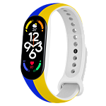 Ремешок ArmorStandart Xiaomi Mi Band 7/6/5 New Style (Blue - Yellow)