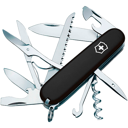 Нож Victorinox Huntsman (1.3713.3B1) Black Blister