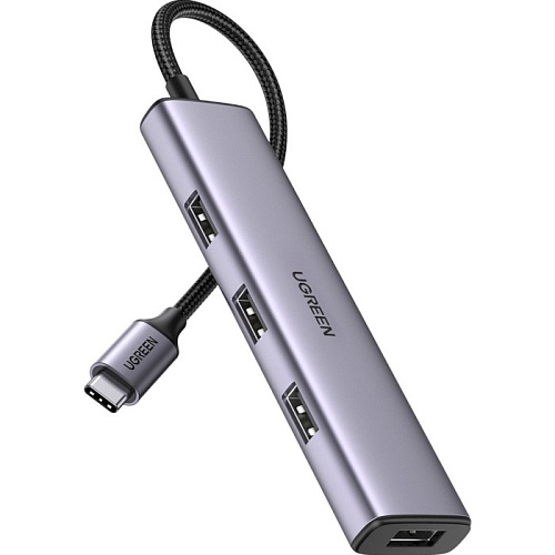 Мультифункціональний адаптер Ugreen CM473 4 в 1 USB-C/4xUSB 3.0 (20841) - придбати в Дніпрі, Україні: ціна, характеристика | інтернет-магазин TOUCH