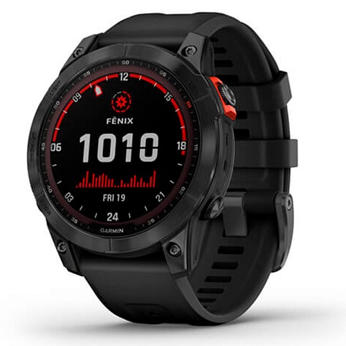 Смарт-часы Garmin Fenix 7 Solar Edition Slate Gray with Black Band (010-02540-10/11)
