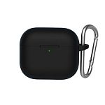 Чехол Blueo Liquid Silicone Case + Carbine для Apple AirPods 3 Black