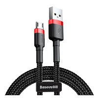 Кабель Baseus Cafule Micro USB 1m (CAMKLF-B91) Red/Black