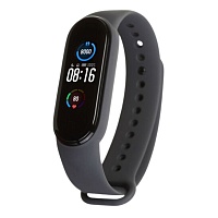 Силиконовый ремешок для Xiaomi MI Band 5 / MI Band 6 (Dark Grey)