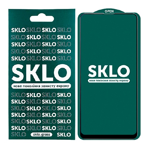 Защитное стекло SKLO Xiaomi Redmi 9/Redmi 9T/Poco M3 5D Full Cover Nano Glass (Black)