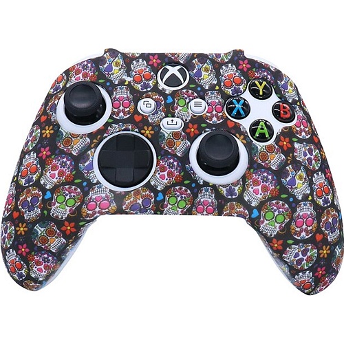 Чехол на геймпад Dobe Silicone Case для Xbox Series X/S Controller Black Color Sculls