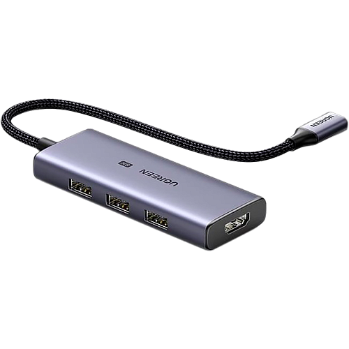 USB-хаб Ugreen USB-C to 3-Port USB 3.0 8K HDMI (CM500/50629)