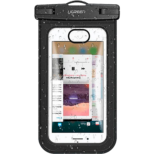 Водонепроникний чохол UGREEN Waterproof Phone Pouch Clear/Black (LP186) - придбати в Дніпрі, Україні: ціна, характеристики | інтернет-магазин TOUCH