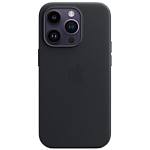 Чехол Leather Case with MagSafe для Apple iPhone 14 Pro Max Midnight AAA