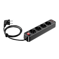 Сетевой фильтр Hoco NS1 Aura 4-bit PD 20W 2xUSB+Type-C (Black)