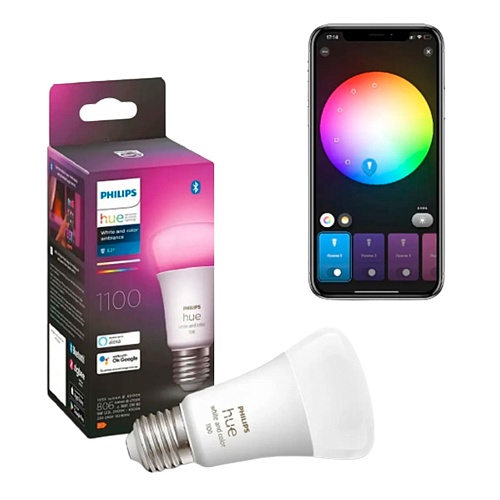 Розумна лампочка Philips Hue E27 1100лм 75Вт 9W ZigBee, Bluetooth, Apple HomeKit - придбати в Дніпрі, Україні: ціна, характеристики | інтернет-магазин TOUCH