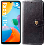Чехол-книжка GETMAN Gallant Cover Case для Xiaomi Redmi 10C (Black)
