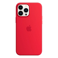 Чехол Silicone Case с MagSafe для Apple iPhone 13 Pro Max (6.7) (Red) ААА