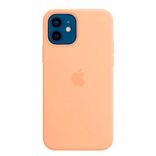 Чехол Silicone Case с MagSafe для Apple iPhone 12 / 12 Pro (Cantaloupe) ААА