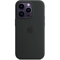 Чехол Silicone Case с MagSafe для Apple iPhone 14 Pro (Midnight) ААА