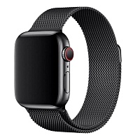 ≡ Ремінець Milanese Loop Magnetic Band для Apple Watch 42/44/45/46mm Black - придбати в Дніпрі, Харкові, Одессі, Запоріжжі