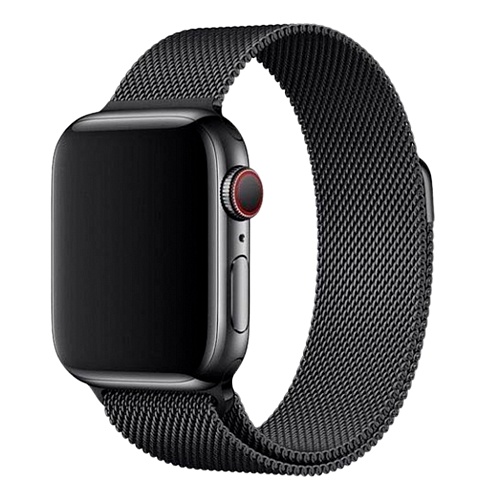≡ Ремінець Milanese Loop Magnetic Band для Apple Watch 42/44/45mm Black - придбати в Дніпрі, Харкові, Одессі, Запоріжжі