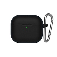 Чехол Blueo Liquid Silicone Case + Carbine для Apple AirPods 3 Black